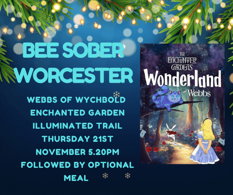 Bee Sober Worcester - Enchanted Gardens at Webb’s